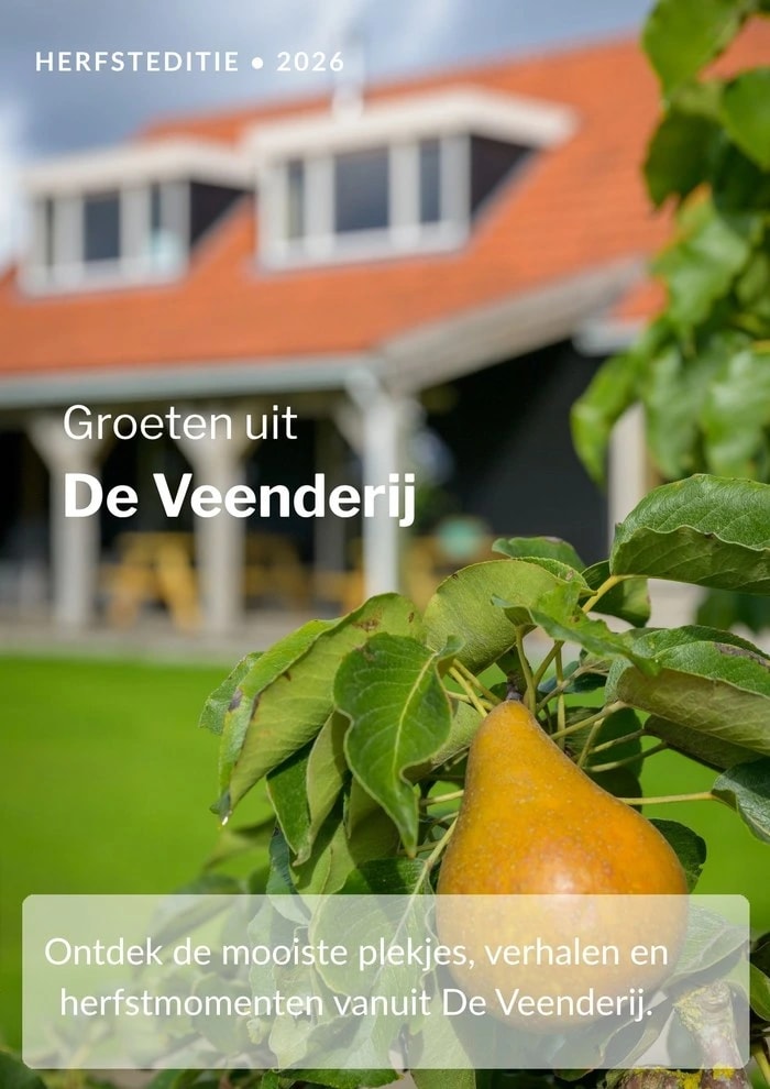 Voorkant van het digitale seizoensmagazine Groeten uit De Veenderij